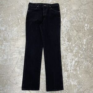 Vintage Wrangler Jeans Mens 33x34 Black 936WBK USA Cowboy Western 90s Denim‎